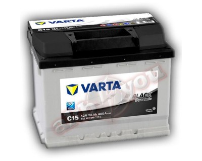 Varta Black Dynamic (C15) 556 401 048 (6 CT-56) 56Ah-480Aen L+ - фото 1